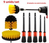 Car Detailing Brushes Kit Electric Drill Brush Car  Interior Cleaning Brushes Sponges Car Polish Tool Cars Dirt Dust Cleaning