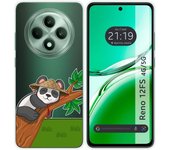 Tumundosmartphone Funda Silicona Transparente para Oppo Reno 12FS 4G / 12 FS 5G diseño Panda Dibujos