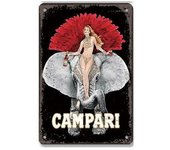 Campari Metal Tin Signs Martini Wall Decoration Plaque Vintage Art Poster Iron Painting for Man Cave Home Cafe Garden Club Bar