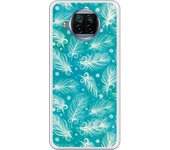 Funda compatible con Xiaomi Mi 10T Lite - Patron plumas blancas con fondo