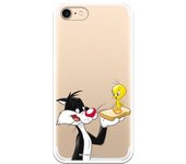 Funda original compatible con iPhone 7 o IPhone 8 o SE 2020 con un diseño de Sylvestre y Piolin Bocata