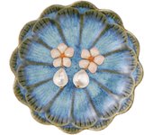 Plato de cerámica para guardar joyas, bandeja para guardar joyas, plato para anillos, pendientes y collares