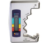 Comprobador de badería digital universal para Pilas de Fondo AA, AAA, CDN, 9 V y 1,5 V.