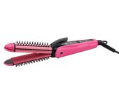 Pamasonio Plancha Pelo Profesional RC-903 3 en 1 Plancha De Pelo Calor Rizador Y Peine Control De Temperatura Apto Para Todo Tipo De Cabellos