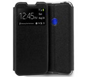 Tumundosmartphone Funda Libro Soporte con Ventana para Xiaomi Redmi Note 8T Color Negra