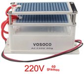VOSOCO Ozone Generator 60g/h Portable Ozonizer Water Purifier Air Cleaner Sterilizer Treatment Long Life Formaldehyde Removal