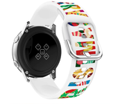 20mm 22mm Christmas Silicone Strap For Huawei Watch GT5Pro/GT2 3 4 5 46mm 42mm Sport Band For Samsung Watch 3 4 5 6 7 40 44mm
