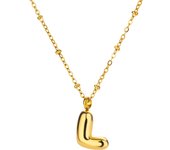 Initial Letter Necklace For Women Waterproof Gold Color Alphabet Necklaces 2024 Trend Stainless Steel Jewelry Freeshipping Items