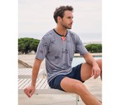 Pijama Hombre Verano 251327 Azul Massana