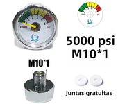 Manometer Pressure Gauge Mini Micro 25mm/1inch Gage Compressed Air Hand Pump Diving HPA Regulator M8*1 M10*1 1/8NPT 1/8BSPP