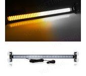 Car Emergency Grill Warning Lamp 80 LED Strobe Police Lights Red Blue Windshield Auto Bar Traffic Advisor Flashlight 12V 24V
