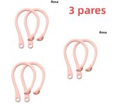 1 Pair Silicone Anti-lost Ear Hook for Apple AirPods 1 2 3 Pro Sports Anti-drop Ear Hook Wireless Earphone Ear Hook White Black