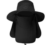 Sombreros de Pesca para Hombre Mujer con Cubierta de Cuello Desmontable, Gorros de Pescador con Protección, Sombreros y Gorras de Sol Plegables para Cámping Excursionismo Caminando