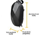 2/3/4L Electric Scooter Storage Bag Waterproof Bicycle Motorcycle Handlebar Hanging Bag Hard Shell Carry Bag Storage Accessories