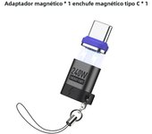 PD 240W USB C To Type C Magnetic Adapter 480 Mbps Data Transfer Fast Charging Magnet Converter For MacBook Air/Pro/Steam Deck