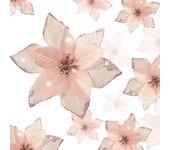 36 Flores de Nochebuena Brillantes de Navidad 3 Tamaños Flores Artificiales de Boda Decoración Adorno de Navidad para Árbol de Navidad Año Nuevo ( 3 Pulgadas, 4 Pulgadas, 6 Pulgadas)