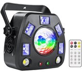ALIEN Remote DMX Laser Projector Strobe Magic Ball UV 4IN1 Stage Lighting Effect DJ Disco Party Holiday Dance Wedding Black Lamp