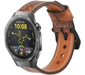 Correa de Piel para Huawei Watch GT 5 - 46mm / GT 5 - 46mm / GT 4 - 46mm / Amazfit GTR 4 / Bip 5 / Garmin Vivoactive 4, Modelo Cuero Hecha a Mano Ancho 22mm