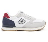 Lois 64401 Zapatillas para hombre blancas en sintético y textil con cordones 64401-006