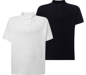 Pack de 2 Polos de Manga Corta para Hombre - 100% Algodón de Alta Calidad - Color Blanco y Negro - Marca SO Wear Siempre Original
