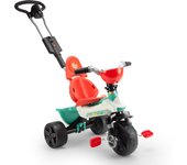INJUSA - Triciclo Infantil Evolutivo Fisher-Price | Triciclos a Pedales para Niños de 24 a 48 Meses | Mango de Dirección Parental Regulable en Altura | Ruedas con Cubierta de Goma EVA | Cesta Delantera y Trasera | Multicolor | Licencia Fisher-Price