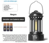 European Roman Pillar Vintage Camping Lantern Creative Atmosphere Flashlight Outdoor Lighting Lamp With Hook Warm White Light
