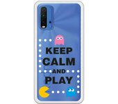 Funda compatible con Xiaomi Redmi 9T/Pocophone M3 - Keep Calm Circulos Blancos