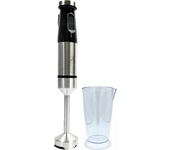 Batidora de Mano Royal Swiss 2 Velocidades 2 en 1 acero inoxidable vaso de 650ml  Potencia de 1000W  Picadora y Batidor  Desmontable  Fácil Limpieza  Para preparaciones rapidas