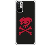 Funda original compatible con Xiaomi Redmi Note 10 5G - Poco M3 Pro 5G - Levante Escudo Huesos Rojo
