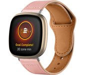 Fitbit Versa 4fitbit Versa 3sense 2fitbit Sense leather stylish business strap replacement for men and women wristbands