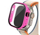 Glass+case For Apple Watch Ultra 2 case 49mm smartwatch PC Bumper+Screen Protector Tempered Cover iwatch series band Accessories