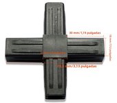 20MM X-L-T Shape Square Pipe Fitting 20X20 Pipe Angle Code Six Way Channel Plastic Pipe Fitting Plastic Angle Code