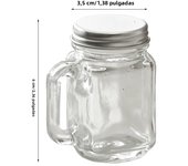 1PC Mini Mason Jar for Jam Honey Portable Leakproof Coffee Milk Juice Bottle with Lid  Bar Vodka Spirits Shot Glass