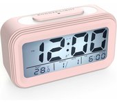 Reloj despertador digital para niños y Adultos, Pantalla LED large, temperature calendar, Reloj despertador de viaje con función de Repetición de Luz Nocturna, Reloj despertador digital para niños y Adultos,