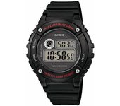 Casio W-216h-1a Collection - Reloj Digital Hombre Negro con Cronómetro y Alarma