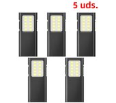 1-10PCS LED Keychain Flashlights USB Rechargeable Outdoor MIni Portable Lantems Pocket COB Floodlight With Pen Clip Work Light