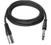 Vivolink PROAUDXLRJACKS2 cable de audio 2 m XLR 6,35mm TRS Negro