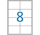 Apli etiquetas blancas permanentes 97.0 x 67.7 mm 100 hojas