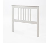 Moblit Cabecero Para somier de 90 Realizado en Madera Maciza de Pino y Barnizado en  Blanco Translúcido -Medidas 100x102x2 - Cm  (AltoxAnchoxFondo) -Diferentes elementos a juego- Robusto y resistente