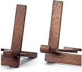 2 Pack Wooden Display Shelf Board Rack Easel Photo Frame Stand For Card Picture Photo Decoration