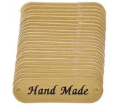 Hand Made Oval Shaped Sewing Craft Artificial Leather Labels For DIY Apparel Bags Supplies Accessories
