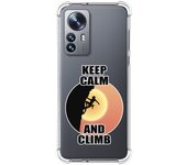 Funda Silicona Antigolpes para Xiaomi 12 Pro 5G diseño Mujer Escalada Dibujos