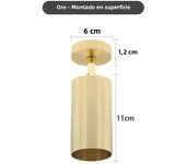 Surface Mounted 360° Rotatable White Black Gold Copper LED Ceiling Track Downlight 6W GU10 Bulb Replaceable Wall Spot Light