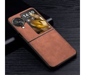 Premium PU Leathe Phone Case for Oppo Find N3 N2 N Flip X5 Lite X6 X5 X3 Pro Scratch-Resistant Solid Color Protective Cover