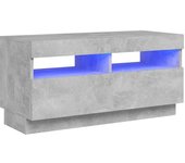 vidaXL Mueble de TV con luces LED 80x35x40 cm, Mueble de Salon, Mueble TV, Mueble TV salon, Mesa de TV, Mueble tele