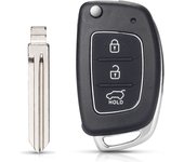 KEYYOU 1PCS For Hyundai Solaris Verna ELANTRA Santa Fe i10 i20 i30 i35 i40 IX35 IX45 3 Buttons Flip Car Key Case