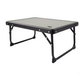 Mesa plegable camping portátil Antivuelco de acero Aktive, con asa de transporte, medidas 56x40x25cm, material acero y madera MDF