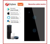 ZigbeeTuya Smart Light Switch Touch WiFi Wall Switch Work With Alexa Google Home Alice Smart Life 1/2/3/4 Gang Need Neutral Wire