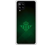 Funda original compatible con Samsung A42 5G - Real Betis Balompié Escudo verde sobre textura