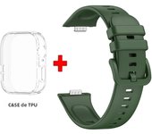TPU Case+Silicone Strap for Huawei Watch Fit 3 Strap Replacement Band for Huawei Watch Fit3Watch Band With Case Screen Protector